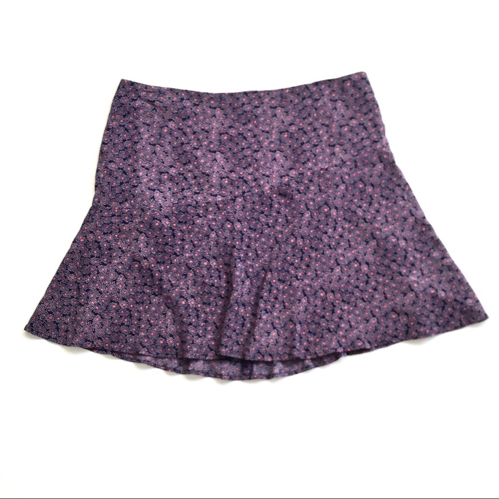 Boden Virginia Skirt Navy Floral Spray 14